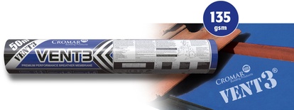 Breathable Felt Vent 3 Blue 50 x 1m 135 gsm