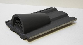 Tile Vent Square Top Tile Anthracite Grey