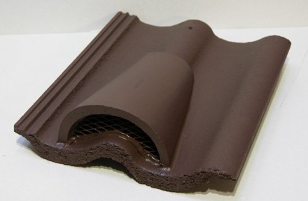 Tile Vent Double Roman Brown